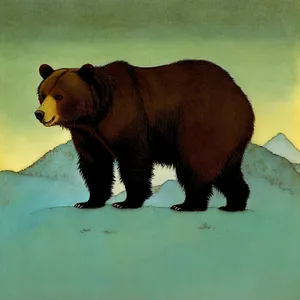 Majestic Brown Bear in the Menagerie