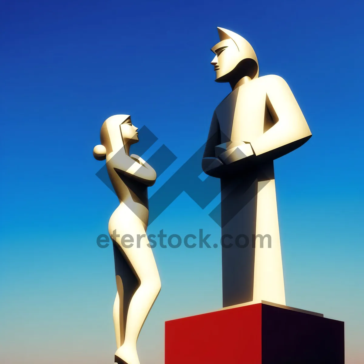 Picture of 3D Cartoon Mannequin Silhouette