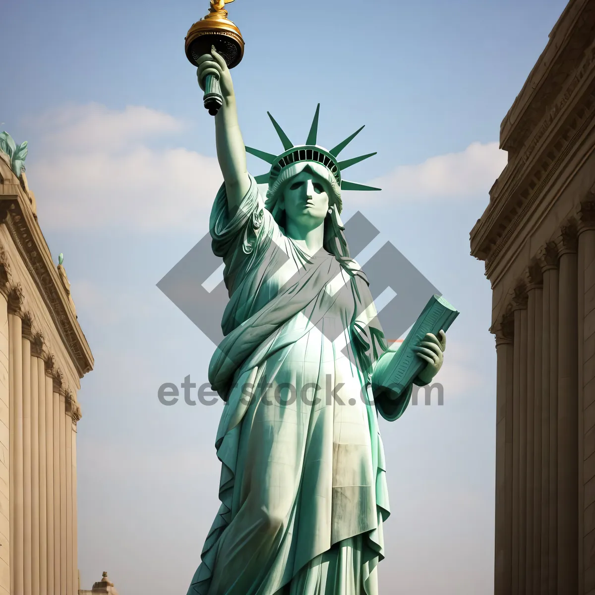 Picture of Iconic Skyline: Majestic Liberty Monument in Historic City