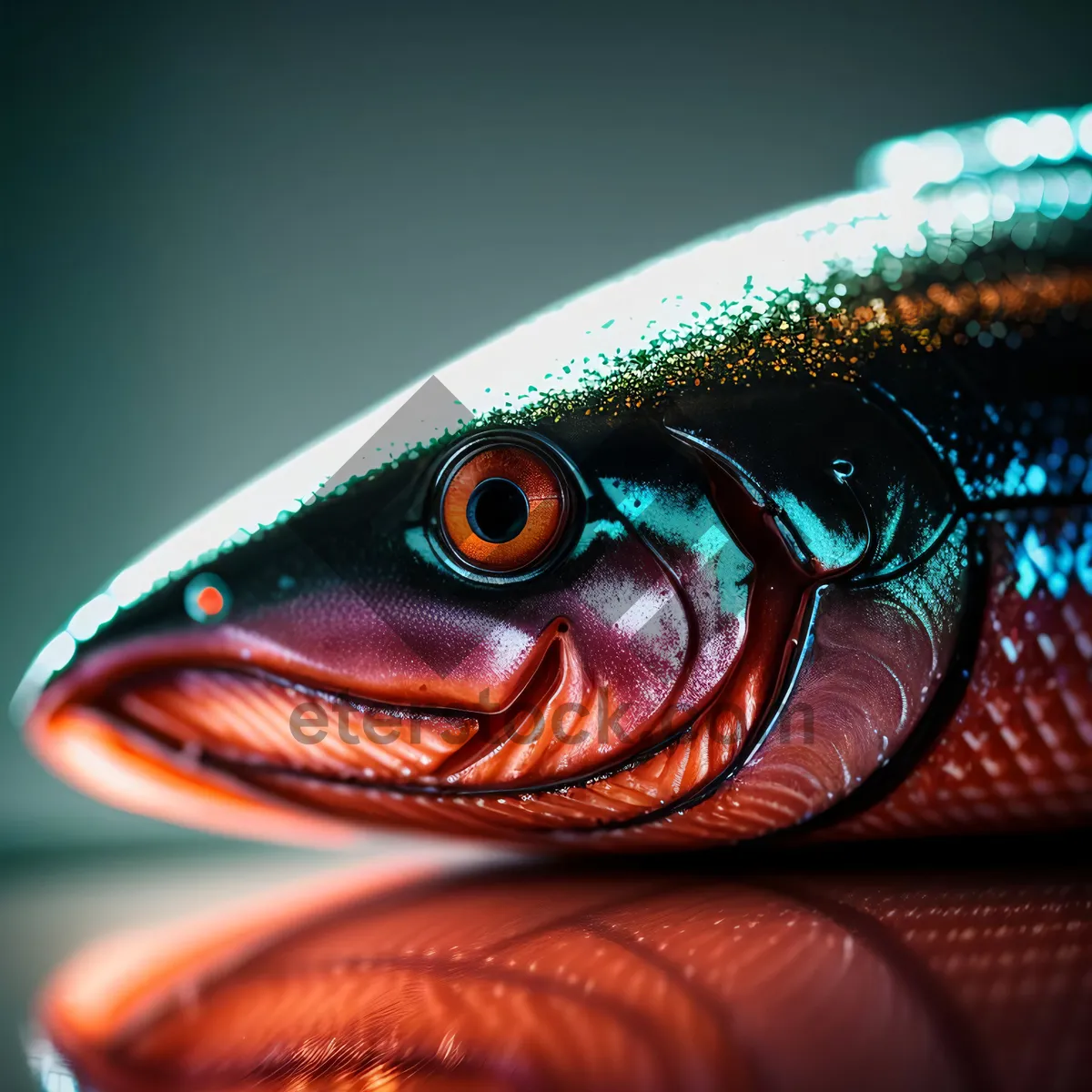 Picture of Colorful Tropical Snapper Fish in Seawater