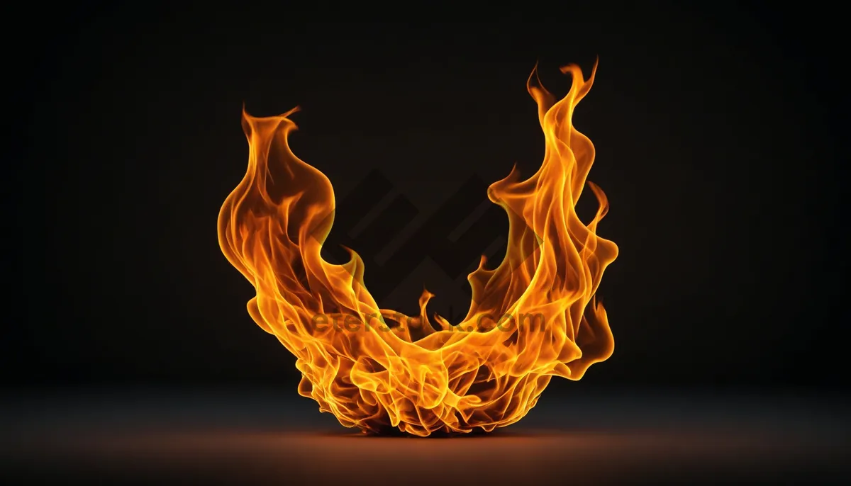 Picture of Orange flame design symbolizing danger and heat