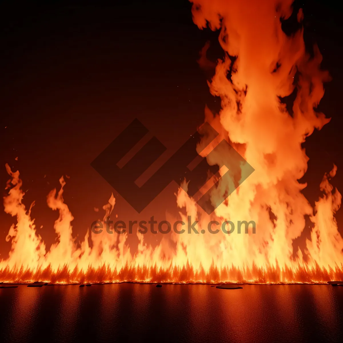 Picture of Blazing Inferno: Fiery Heat and Burning Flames