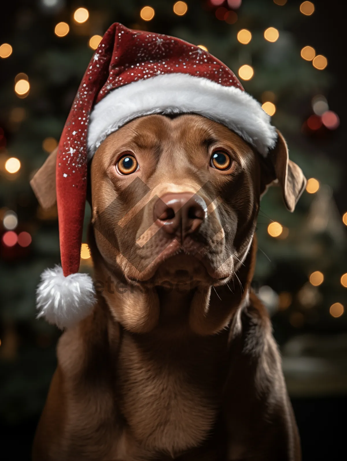 Picture of Brown Pointer Puppy - Purebred Hunting Hound Portrait