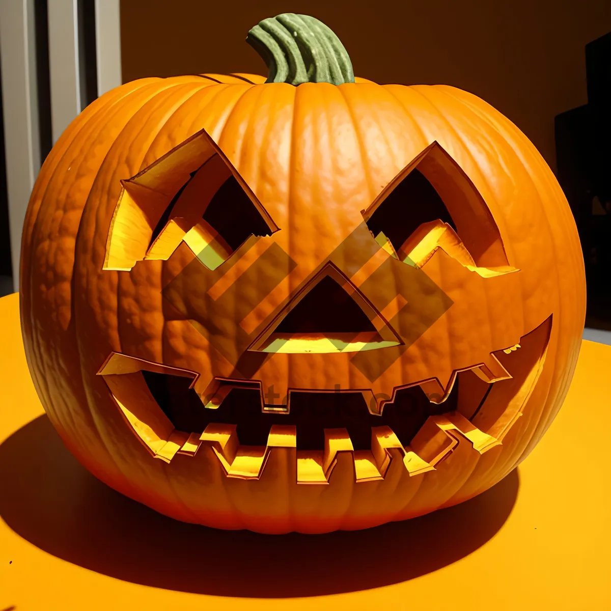 Picture of Spooky Smiling Jack-o'-Lantern for Autumn Celebration