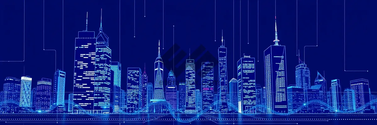Picture of Modern city graphic design symbol for business