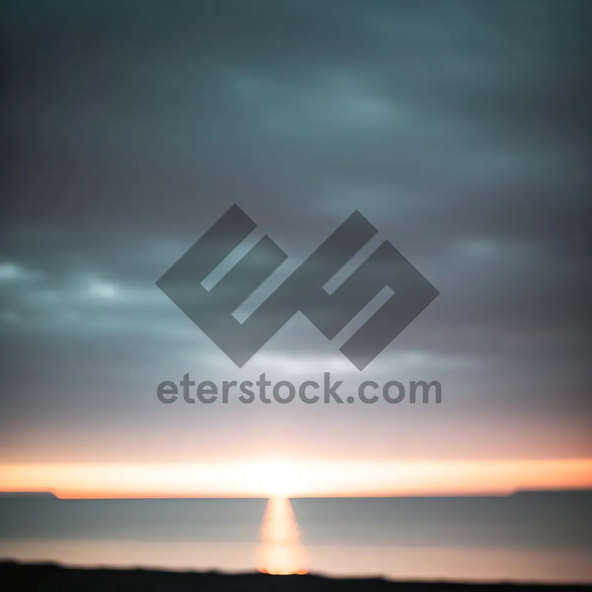 Picture of Golden Horizon: Vibrant Sunset over the Sea