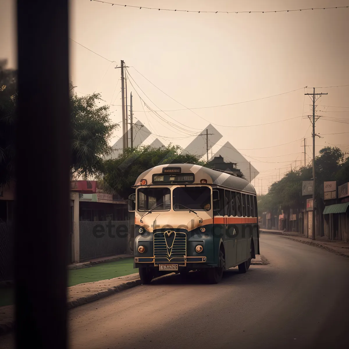 Picture of Urban Trolleybus on City Street