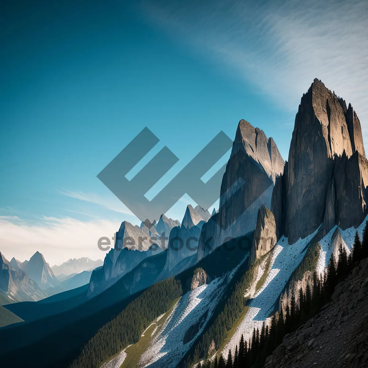 Picture of Majestic Glacier Peak Reflected in Serene Alpine Lake