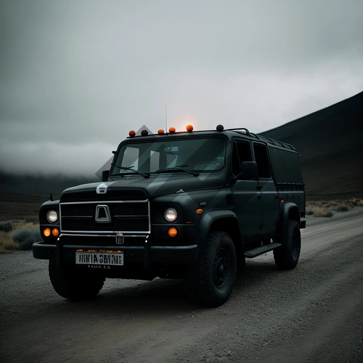 Picture of Speedy Cargo Jeep on the Highway