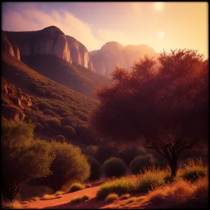 Sundown over the Majestic Grand Canyon