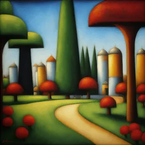 Colorful School Supplies on Wooden Desk