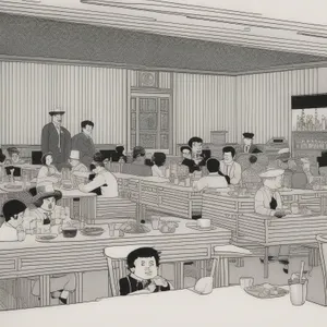 Modern kitchen interior design in a home