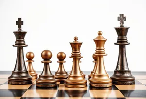 Strategic Leadership Battle: Black King's Checkmate Challenge