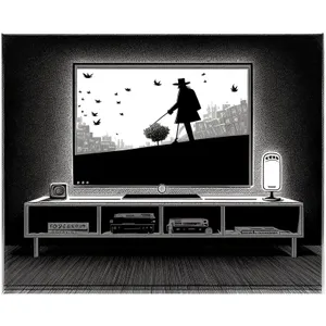 Modern Silver Plasma Screen for Business Entertainment