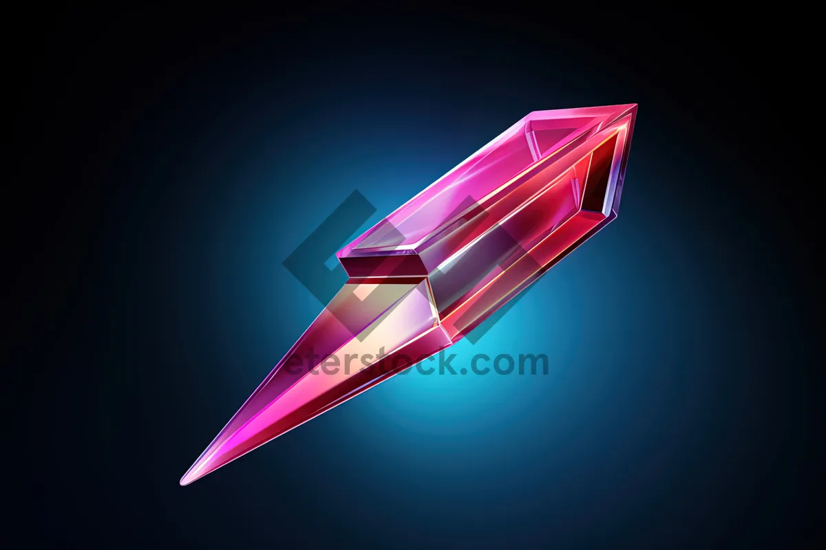 Picture of Abstract Futuristic Digital Art Wallpaper with 3D Shapes