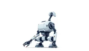 3D technology man silhouette character automaton robot