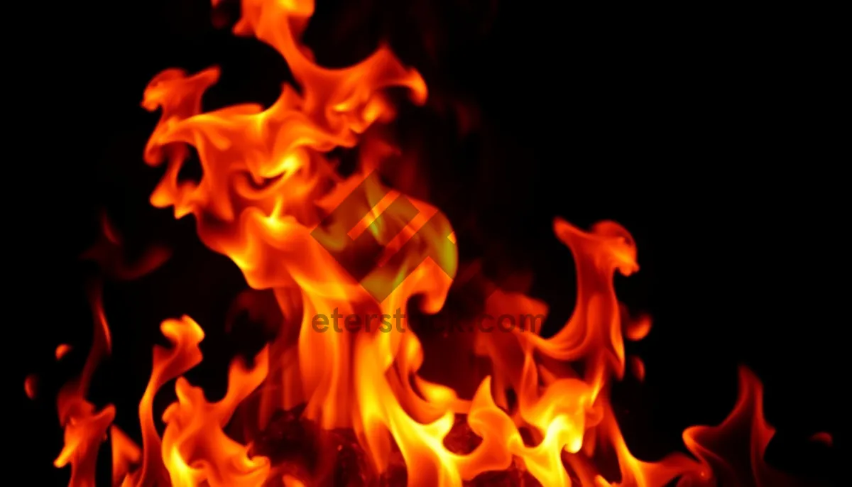 Picture of Fiery Campfire Blaze Wallpaper