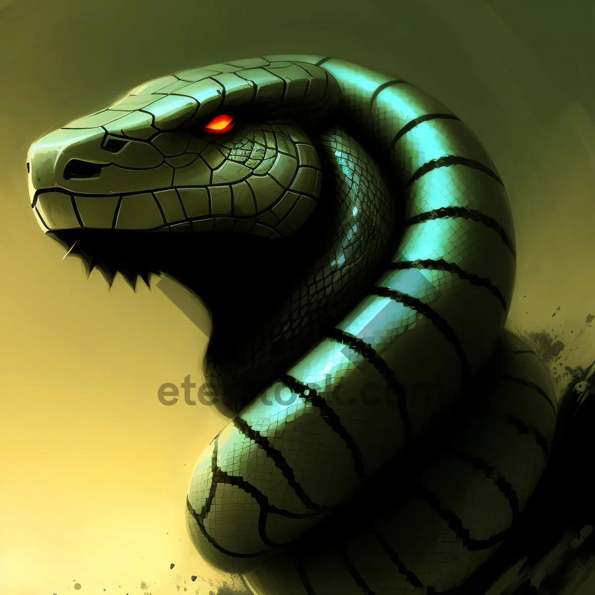 Picture of Deadly Serpent Staring with Intensity