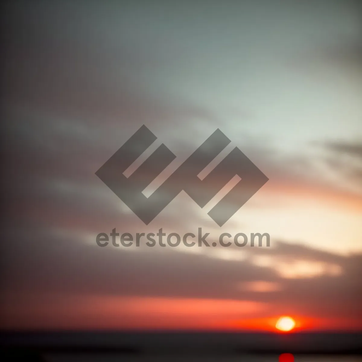 Picture of Vibrant Sunset Over the Ocean