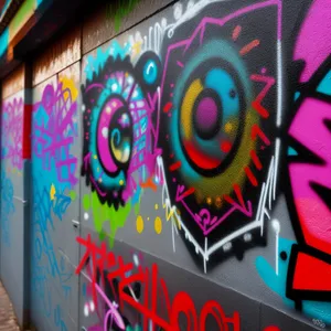 Colorful Graffiti-Inspired Pinball Machine Art Design