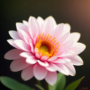 Pink Lotus Blossom in Full Bloom