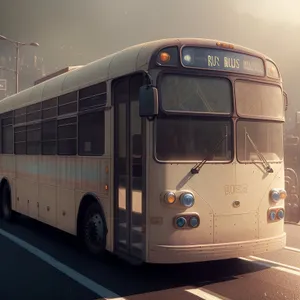 Public Transport: Trolleybus on the Road