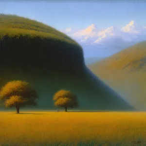 Serene Summer Horizon Over Rural Landscape