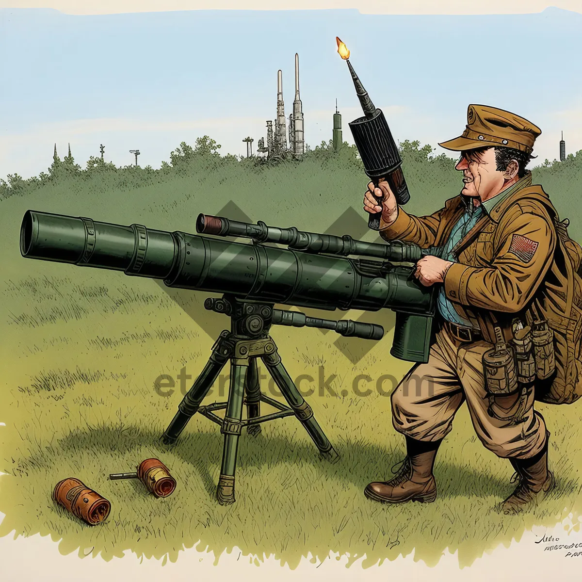 Picture of Stealthy Soldier with Advanced Bazooka Launcher