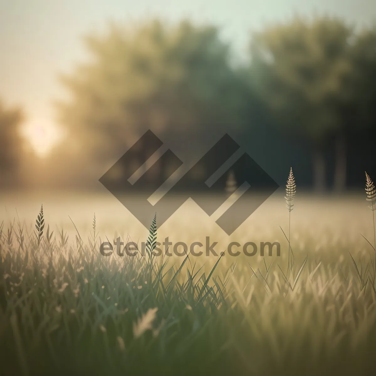 Picture of Golden Harvest: Beautiful Wheat Field in Rural Landscape