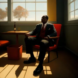 Corporate Team Meeting in Modern Office Setting