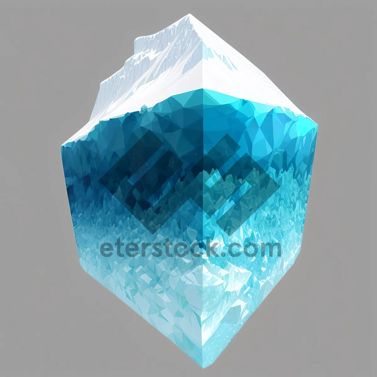 Picture of Crystal Clear Ice in Plastic Bag