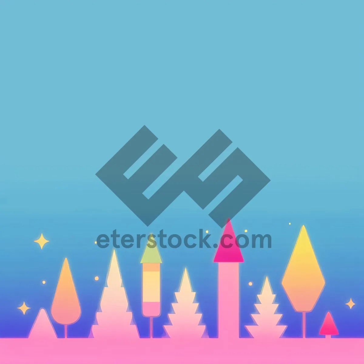 Picture of Pyramid Graphic Art Icon Set: Symbolic Design