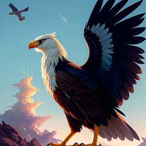Majestic Bald Eagle Soaring in the Wild