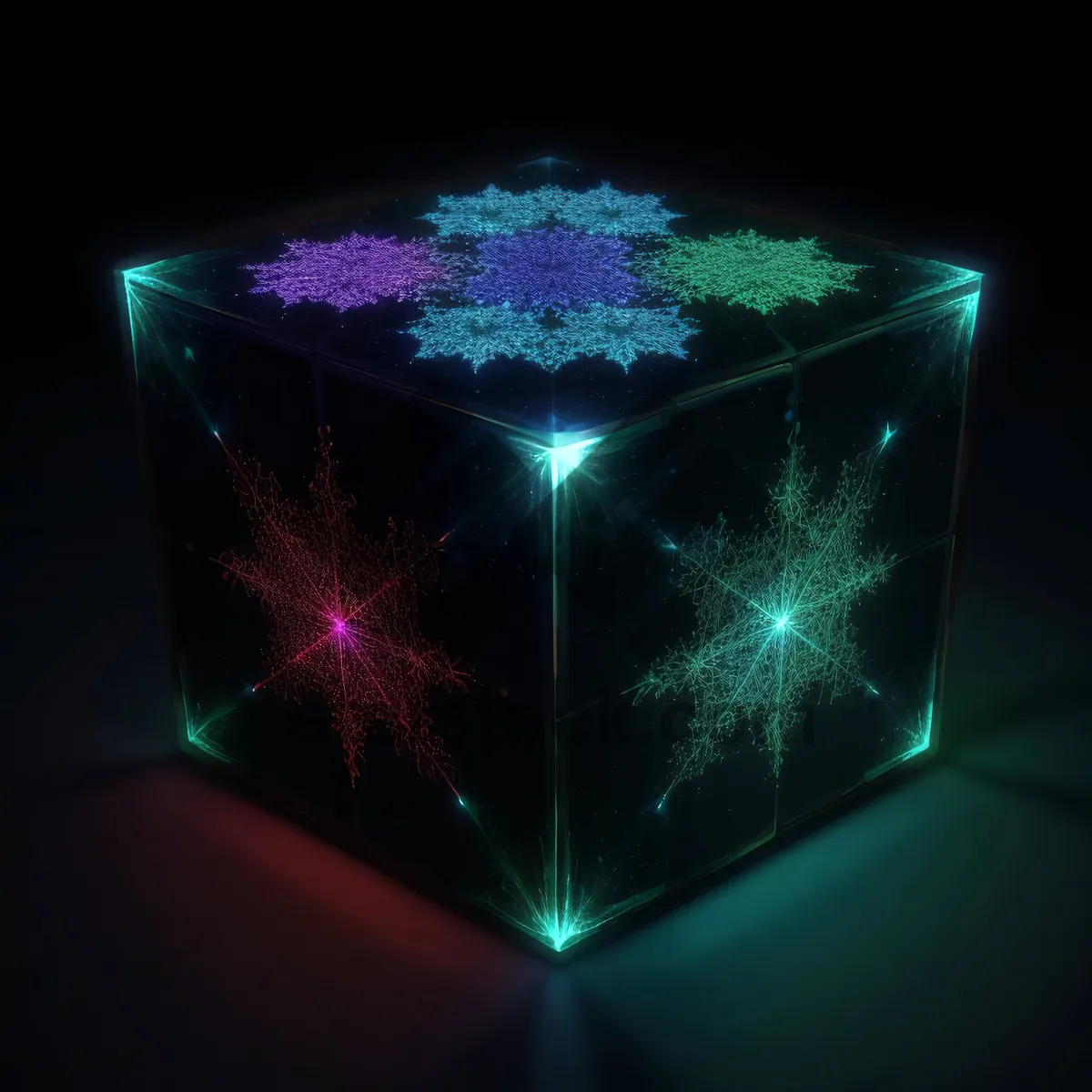Picture of Fractal Light Pattern Texture Design