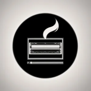 Silver Metallic Web Button with Shiny Shadow