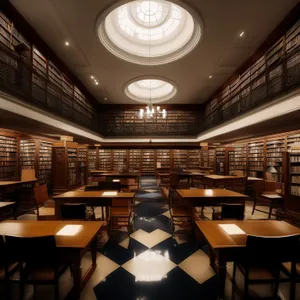 Modern Luxurious Restaurant Interior with Wooden Furniture