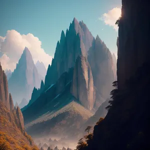 Majestic Mountain Valley Serenity