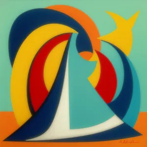 Ocean Breeze Graphic Art Icon.