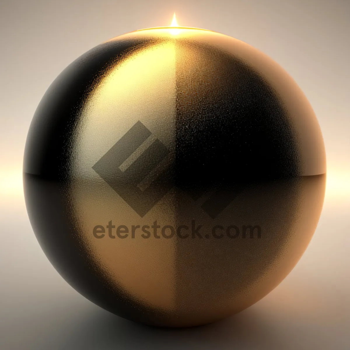 Picture of Glossy Glass Sphere Icon with 3D Reflection