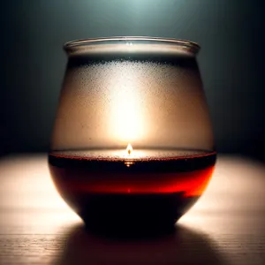 Red Wine Celebration in Glass Bowl