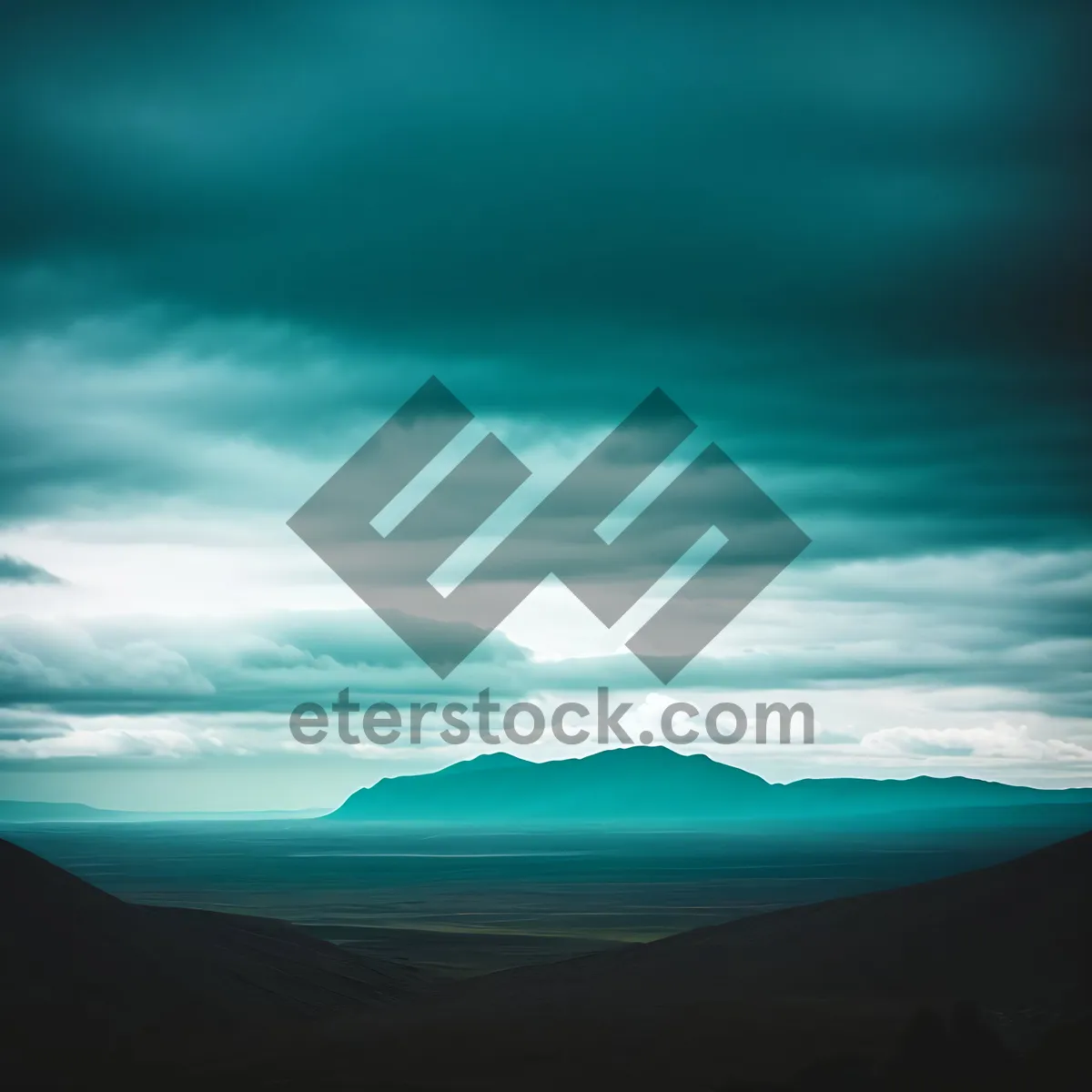 Picture of Vibrant Sunset Sky over Ocean