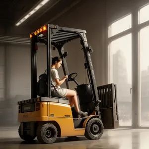 Heavy-duty Forklift Truck in Industrial Setting