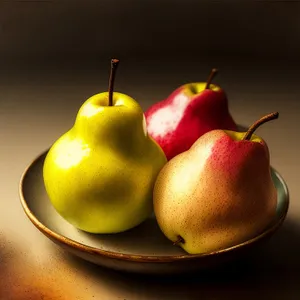 Vibrant Citrus Freshness: Lemon, Pear, and Apple