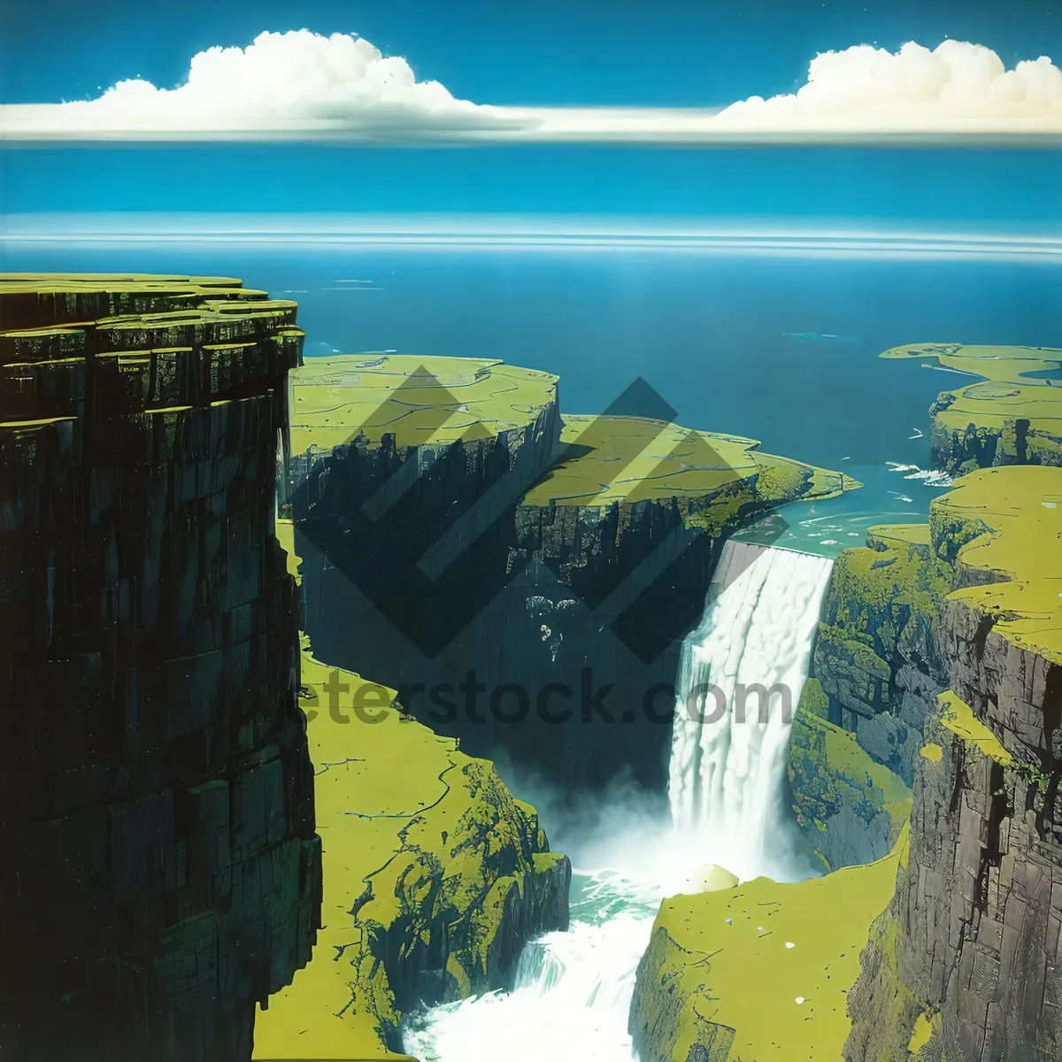 Picture of Majestic Coastal Canyon: A Breathtaking Display of Nature's Brilliance.