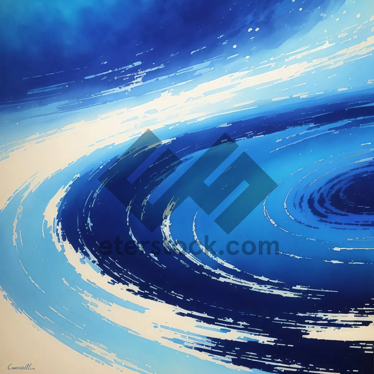 Picture of Refreshing Water Ripple Splash