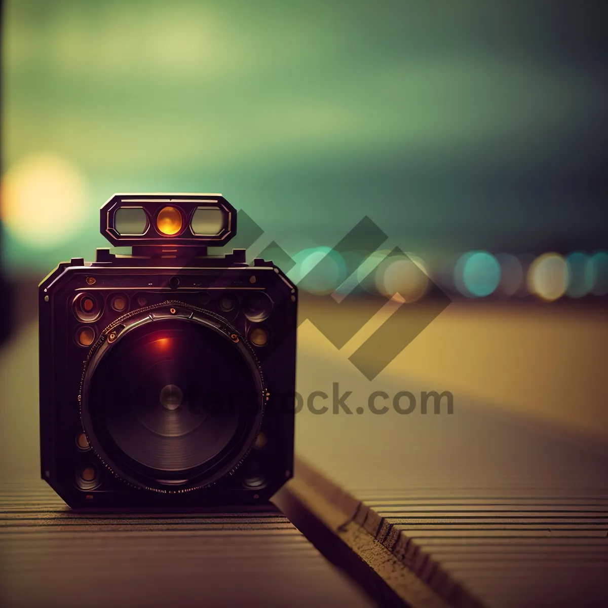 Picture of Retro film camera with adjustable shutter speed