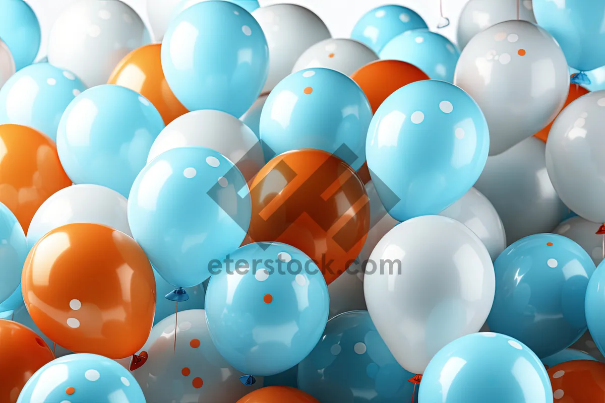 Picture of Colorful party balloons in celebration area.