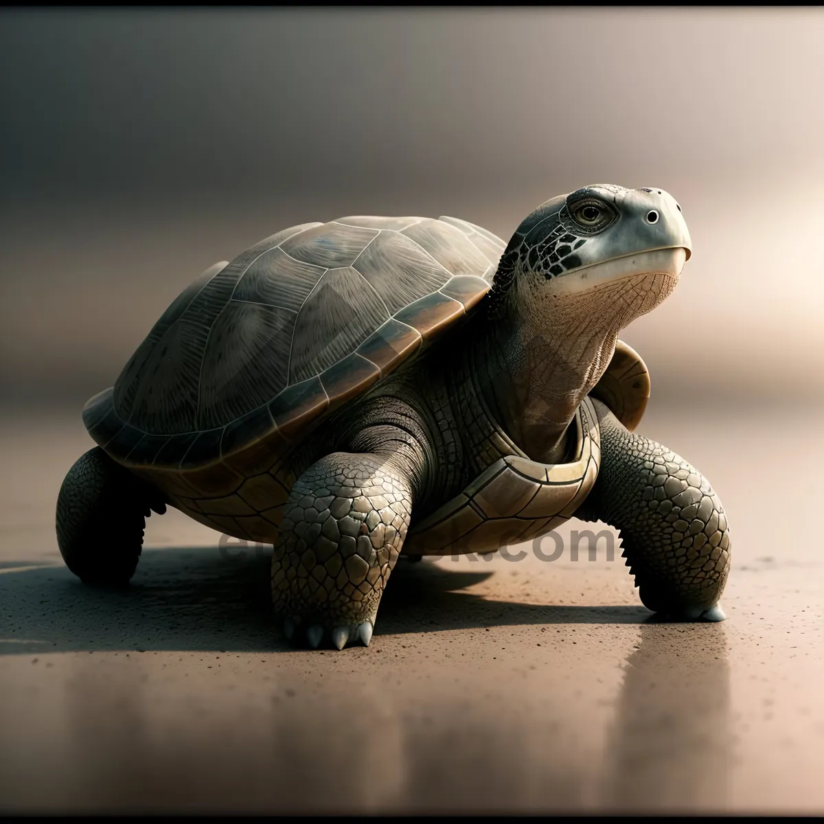 Picture of Protected Reptile in Desert: Terrapin Turtle