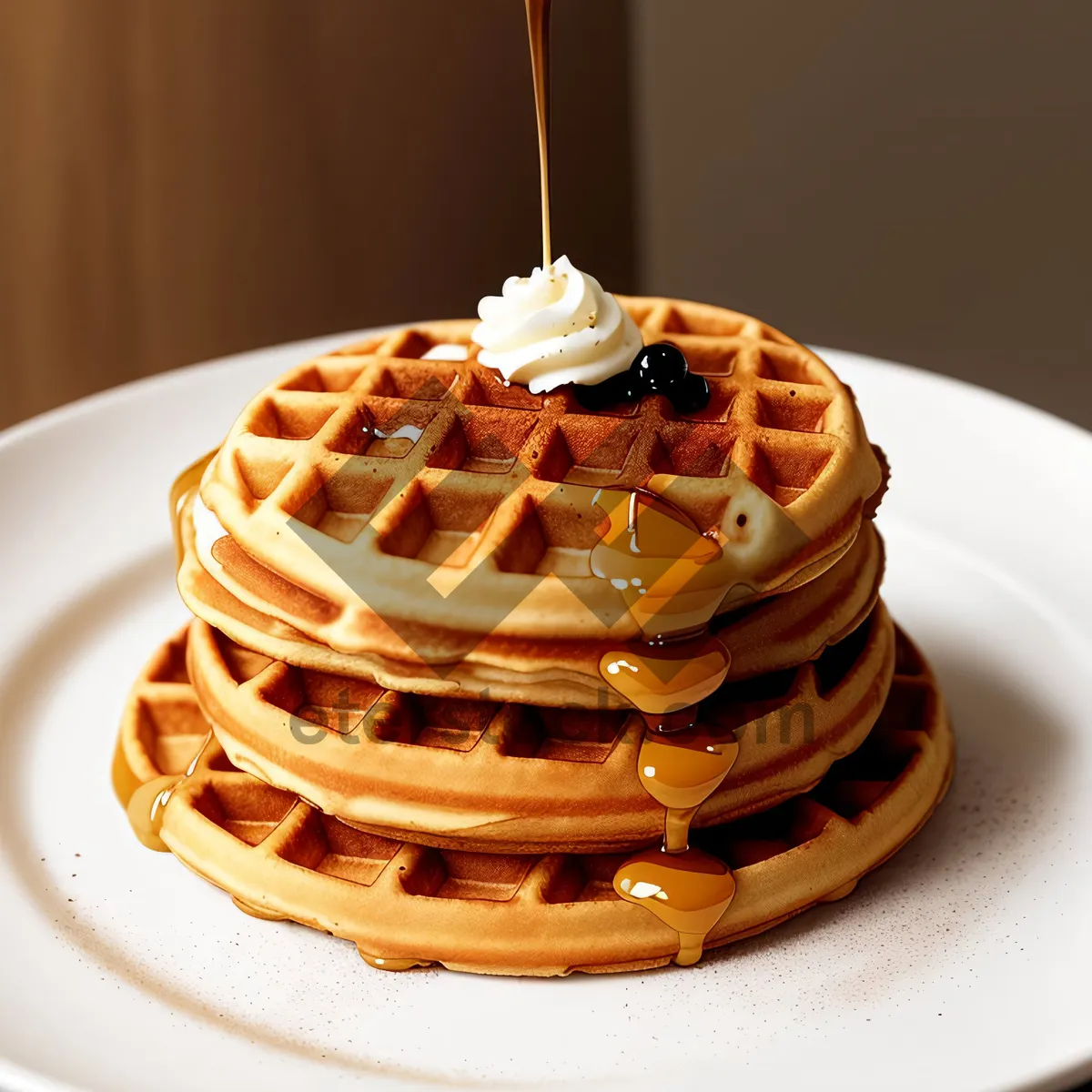 Picture of Decadent Chocolate Syrup Drizzle on Moist Cake