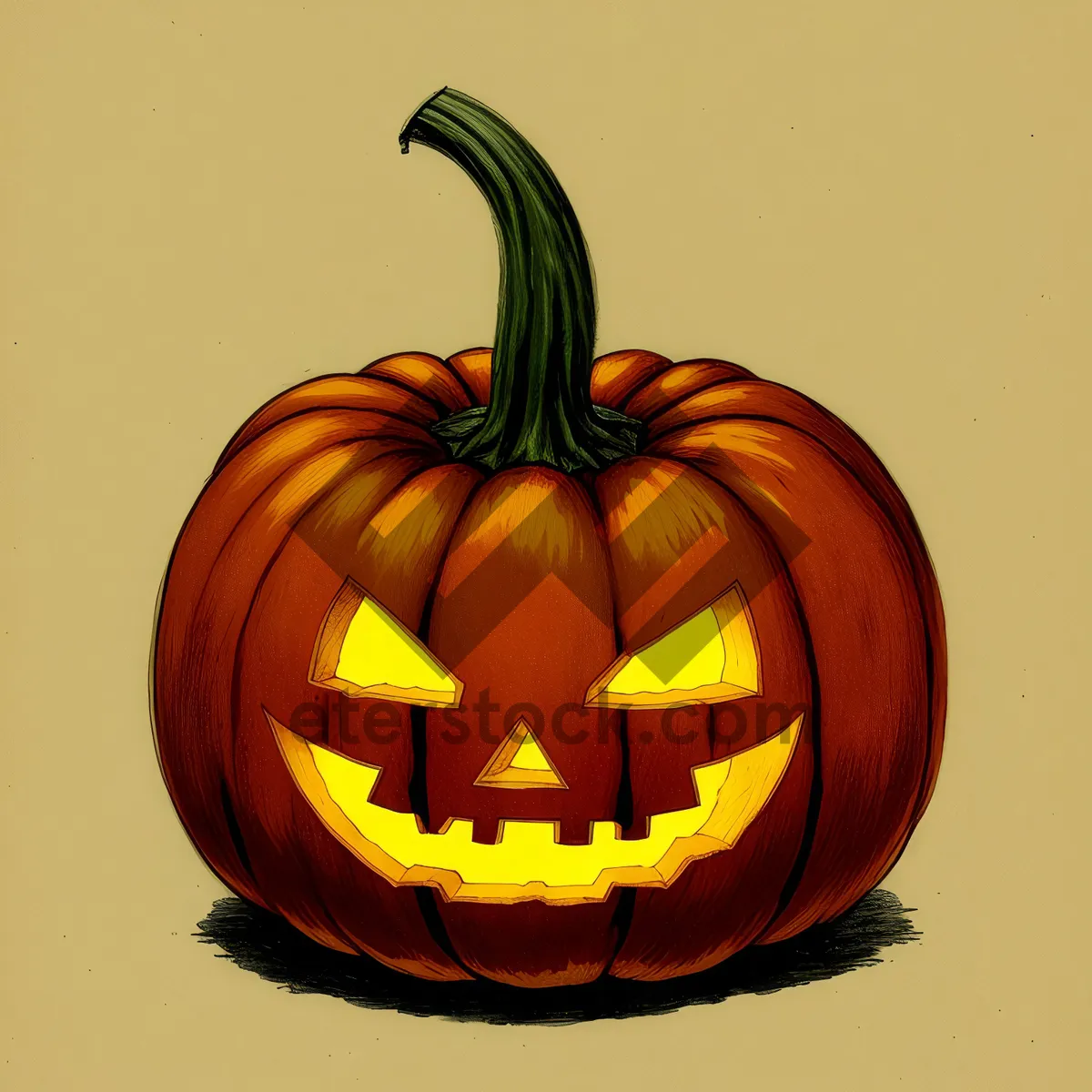 Picture of Autumn Harvest: Spooky Jack-o'-Lantern Candle Lantern